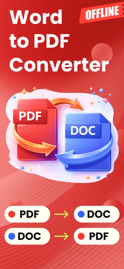 iOS app — Word to PDF converter with offline conversion